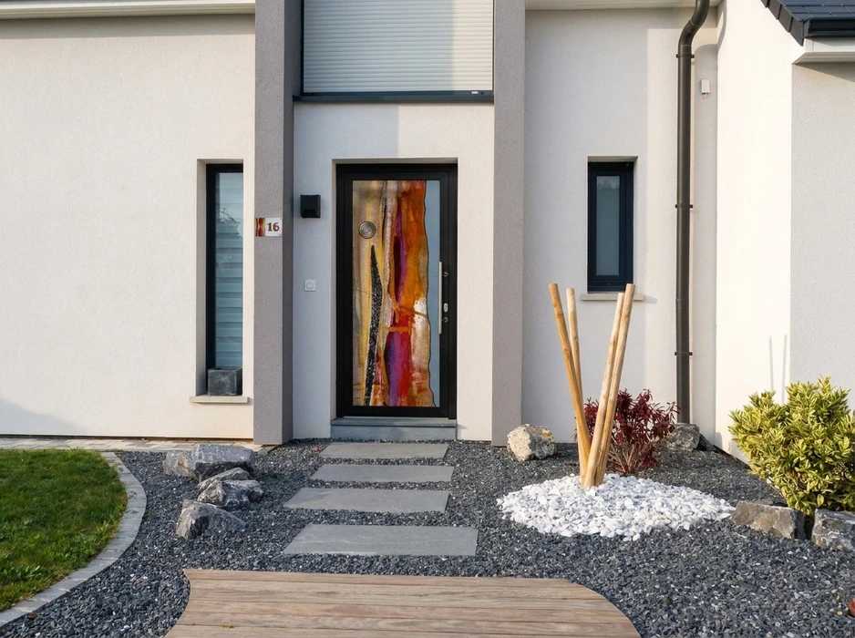 Façade moderne d'immeuble résidentiel avec architecture contemporaine épurée